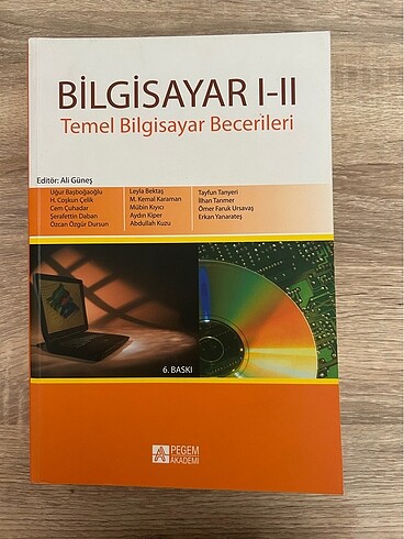 Bilgisayar 1-2 Pegem Akademi