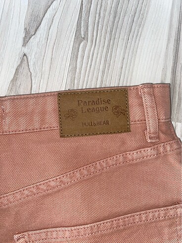 Pull and Bear PULL AND BEAR PEMBE MİNİ ETEK DÜĞMELİ