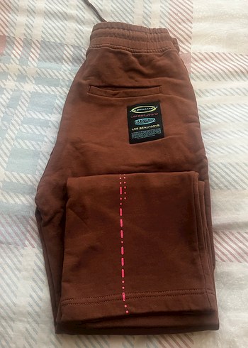 Lesbenjamins Kahverengi Rahat Kesim Eşofman Altı - Görsel 3