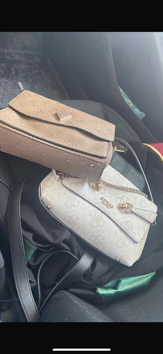 Guess Koyu Bej Süet Kadın Çapraz Çanta sıfır kullanılmadı - Görsel 4