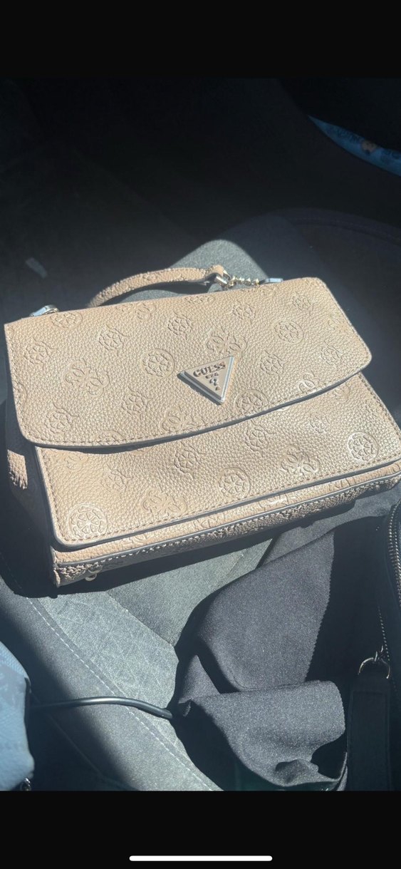 Guess Koyu Bej Süet Kadın Çapraz Çanta sıfır kullanılmadı - Görsel 3