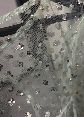 Uzun Kat Katlı Bohem Abiye Elbise giyilmedi - Görsel 3