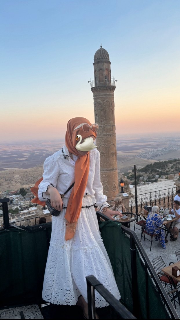 Uzun Beyaz Bohem Pamuklu Elbise - Görsel 2