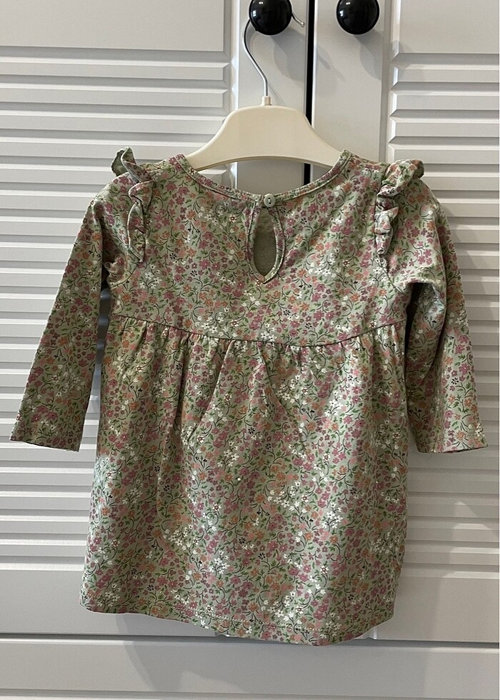 Çiçek Desenli Bebek Elbisesi - Görsel 2