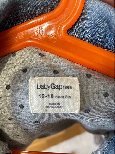12-18 Ay Beden Gap Bebek Kot Ceket