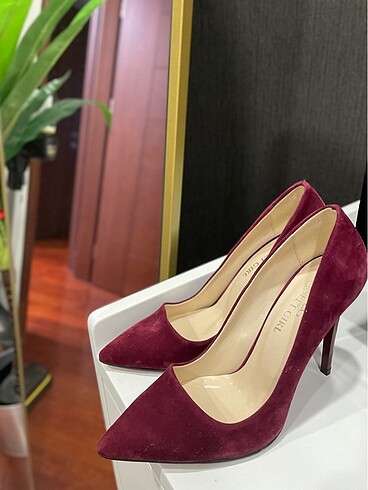 Bordo Topuklu Ayakkabı