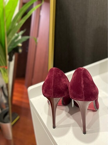 38 Beden Bordo Topuklu Ayakkabı