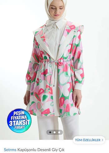 Kadın Renkli Uzun Bağcıklı Yağmurluk - Görsel 14