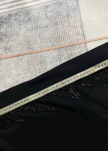 Siyah Uzun Kollu Payetli Gotik Tunik - Görsel 16