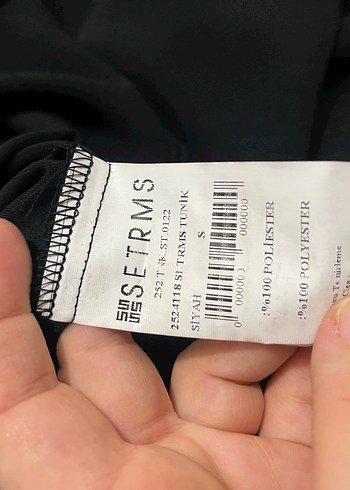 Siyah Uzun Kollu Payetli Gotik Tunik - Görsel 15