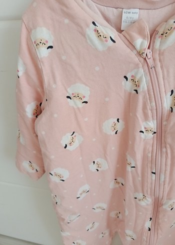 5 Yaş Beden Kız Çocuk Fermuarlı Pijama Tulum