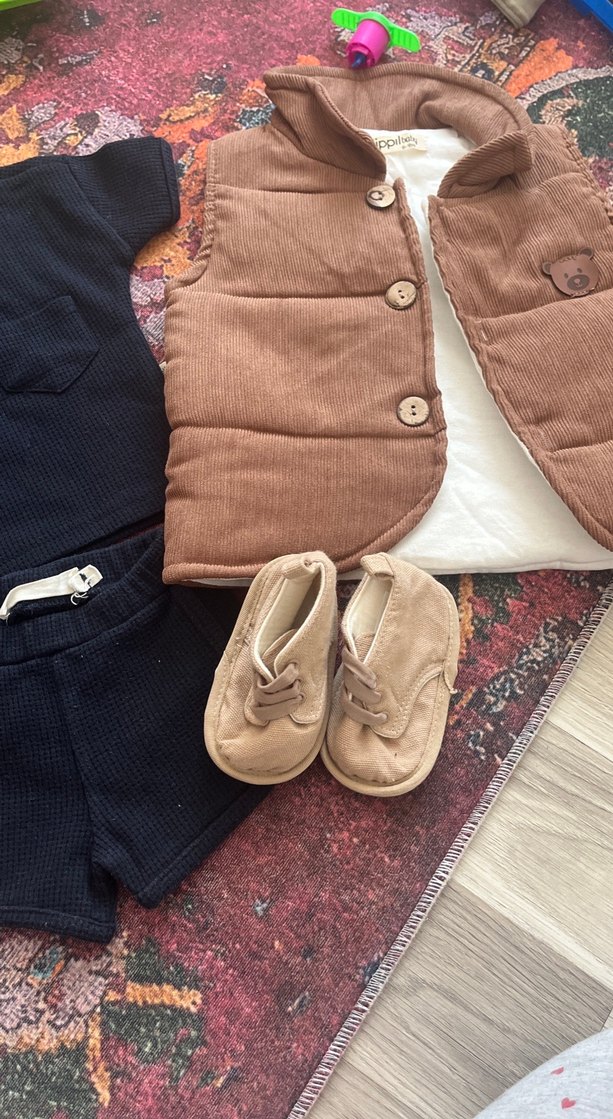 #erkek#bebek#yelek#ayakkabı#takım - Görsel 3