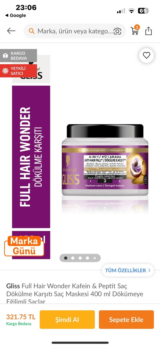 #saç#kremi#elseve#gliss#sıfır - Görsel 2