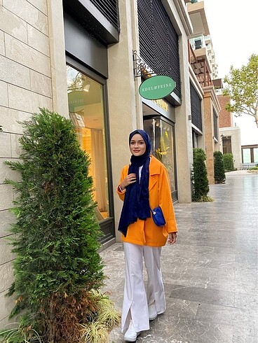 s Beden Turuncu blazer ceket