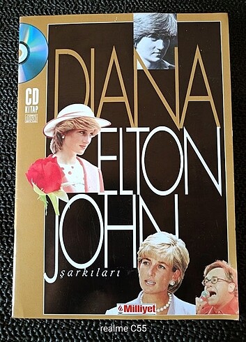 PRENSES DIANA ve ELTON JOHN ŞARKILARI. KİTAPCIK + CD İLE BERABER