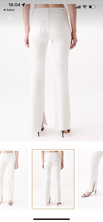 34 Beden MAVİ İCON GOLD BEYAZ JEAN