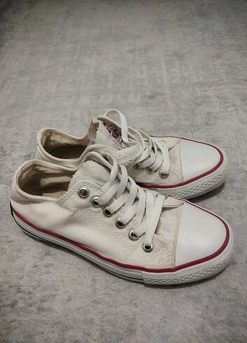 36 Beden Unisex Kısa Beyaz Bilekli Spor Ayakkabı - Sneaker Convers