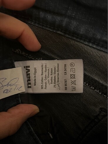 27 Beden Mavi ada kot pantolon