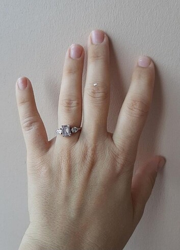 925 AYAR GÜMÜŞ BAGET YÜZÜK - Görsel 4