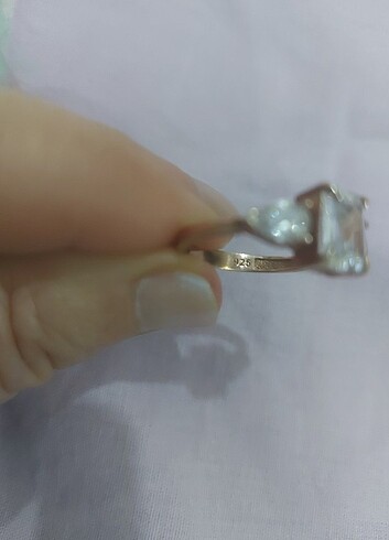 925 AYAR GÜMÜŞ BAGET YÜZÜK - Görsel 5