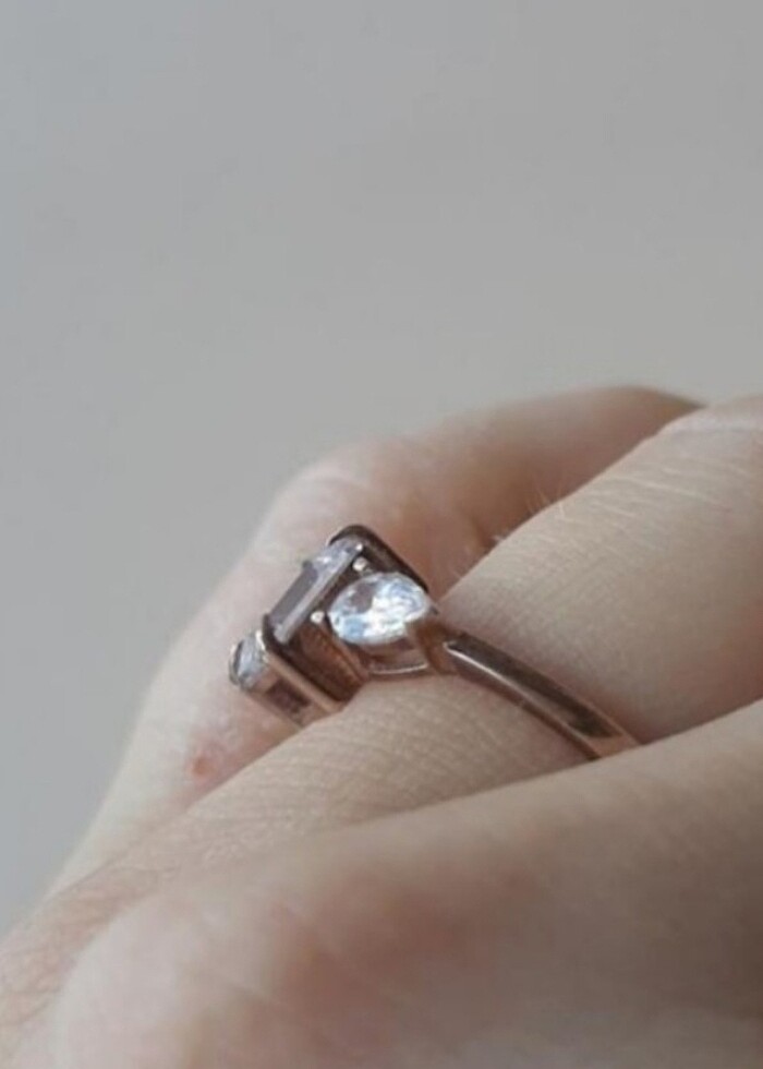 925 AYAR GÜMÜŞ BAGET YÜZÜK - Görsel 3