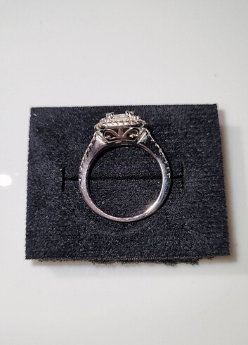 925 AYAR BAGET TAŞLI GÜMÜŞ YÜZÜK - Görsel 5