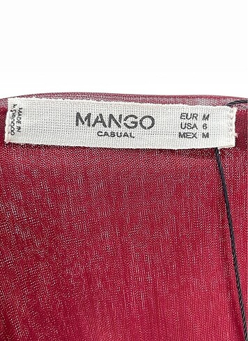 m Beden bordo Renk Mango sıfır elbise