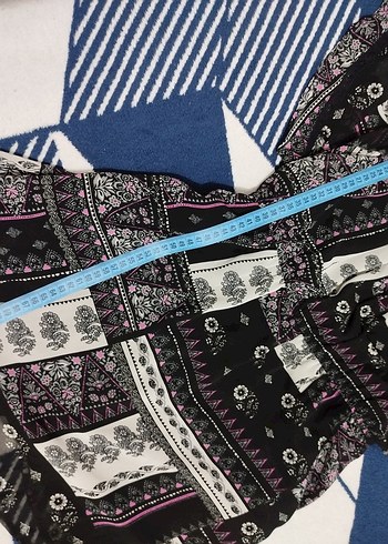 Bohem Desenli  şifon Midi Elbise - Görsel 6