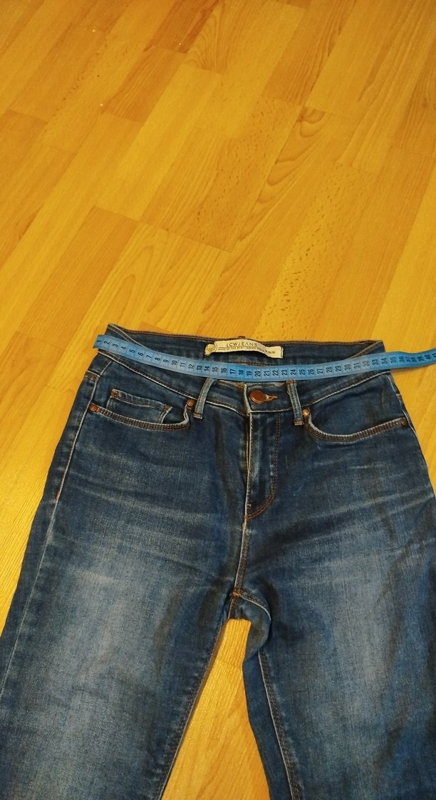 Lacivert Kadın Normal Boy Esnek Denim Pantolon - Görsel 2