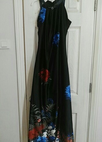 SLN marka saten abiye elbise  - Görsel 2