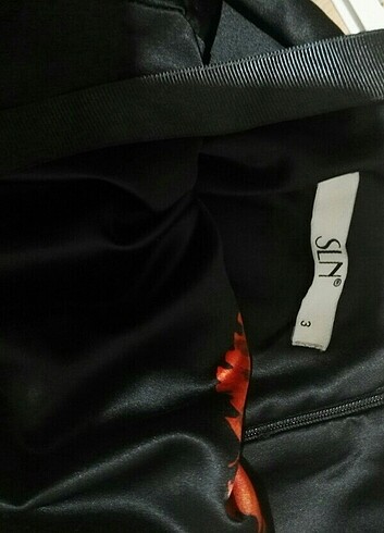SLN marka saten abiye elbise  - Görsel 3