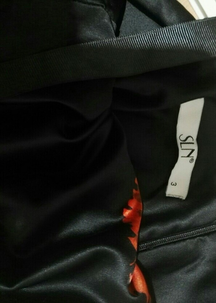 SLN marka saten abiye elbise  - Görsel 3