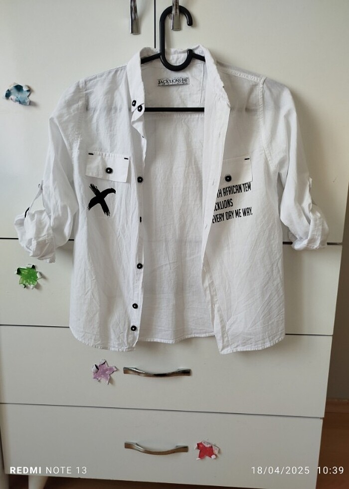 Keten yazlık gömlek - Görsel 3