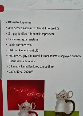 Sinbo çay seti - Görsel 8