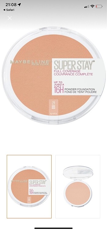  Beden Renk Maybelline super stay pudra