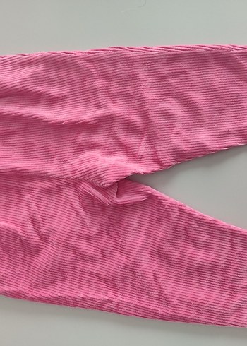 Kız Çocuk kadife Pembe pantolon - Görsel 3