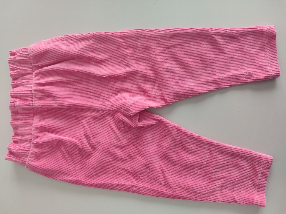 Kız Çocuk kadife Pembe pantolon - Görsel 3