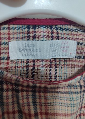 Zara Düğmeli Uzun Kollu Kız çocuk gömlek - Görsel 3