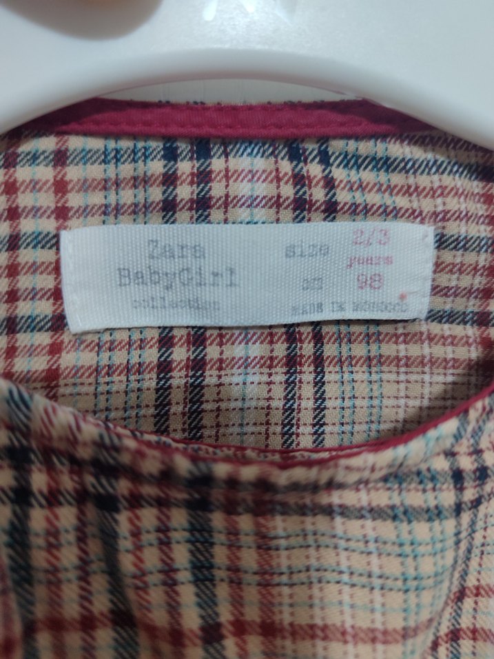 Zara Düğmeli Uzun Kollu Kız çocuk gömlek - Görsel 3