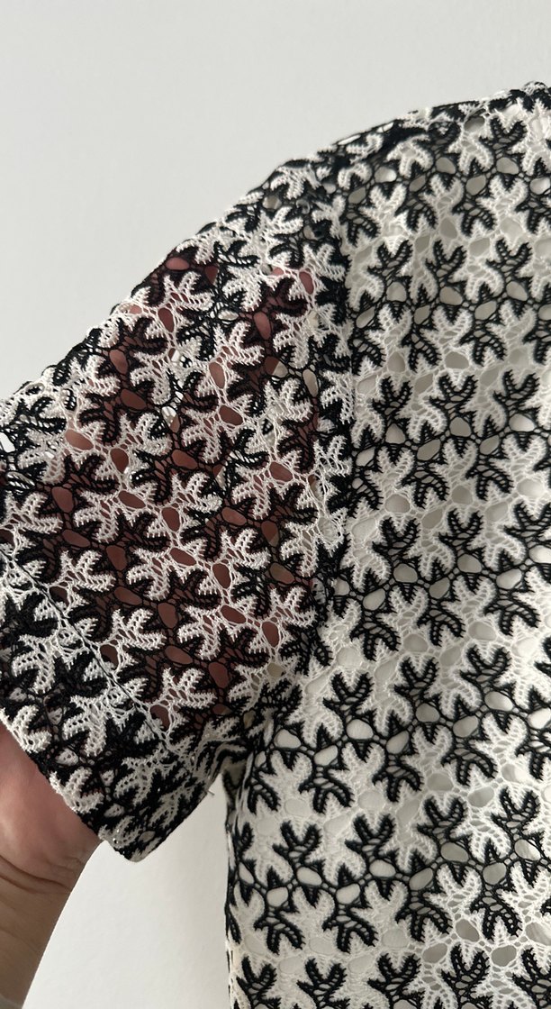 Dantel Detaylı V Yaka Midi Bohem Elbise - Görsel 2