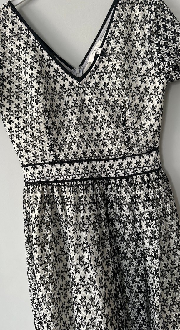 Dantel Detaylı V Yaka Midi Bohem Elbise - Görsel 4