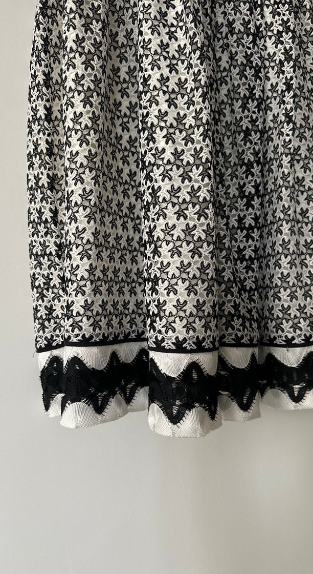 Dantel Detaylı V Yaka Midi Bohem Elbise - Görsel 5