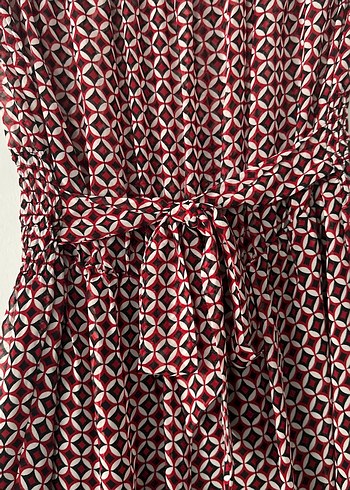 Bordo Bağcıklı Straplez tulum - Görsel 4