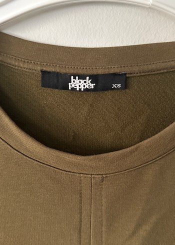 Yeşil Uzun Kollu penye Elbise - Görsel 2