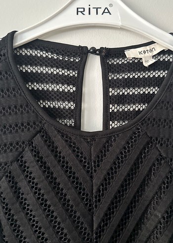 Siyah Piliseli Kolsuz Uzun Kadın Elbise - Görsel 6