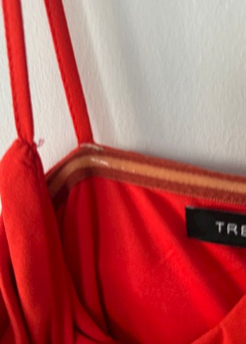 Turuncu Askılı Fırfırlı Bohem tulum - Görsel 9