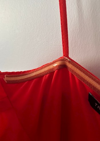 Turuncu Askılı Fırfırlı Bohem tulum - Görsel 10