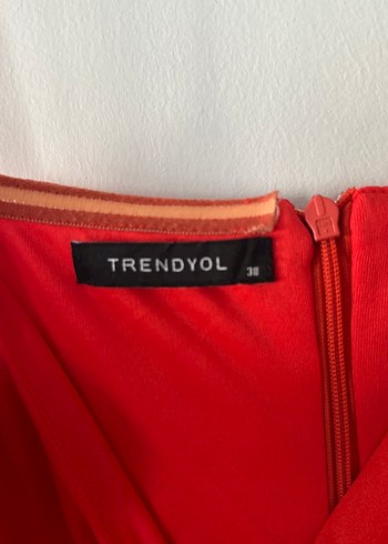 Turuncu Askılı Fırfırlı Bohem tulum - Görsel 8