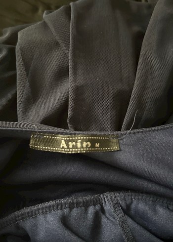 Siyah Uzun Drapeli Kolsuz Elbise - Görsel 9