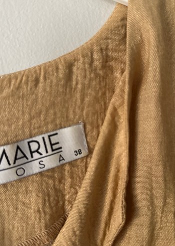 Keten Kumaşlı Midi Bohem Elbise - Görsel 2